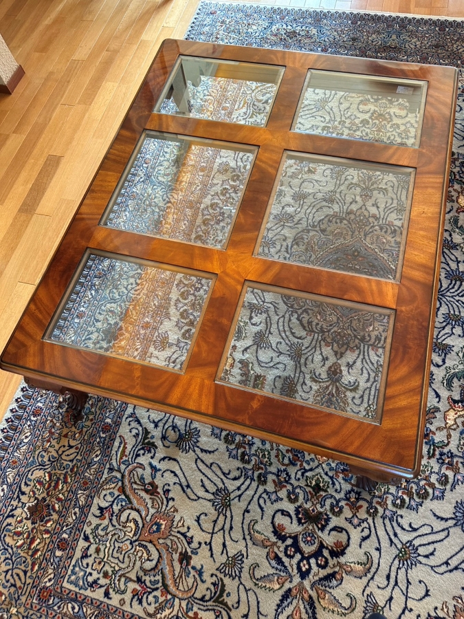 ガラステーブルの割れたガラス交換実例 ｜幅広面取り仕上げガラスのオーダー